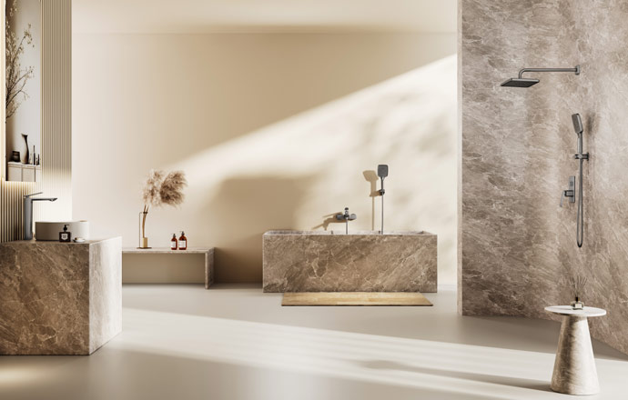 Light luxury and Minimalist Bathroom